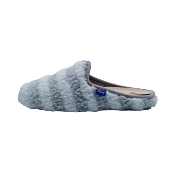 Pantofole casa plantare estraibile donna Dr. Scholl Maddy grigio vista laterale