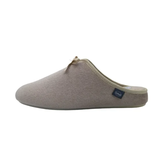 Pantofole morbide donna Dr. Scholl Rachele platino vista laterale