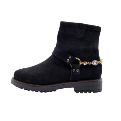 Stivali scamosciati donna Loren C4120 vista laterale